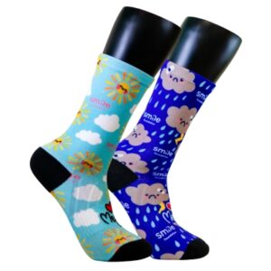 Cloudy with a Chance of Sunshine Socks